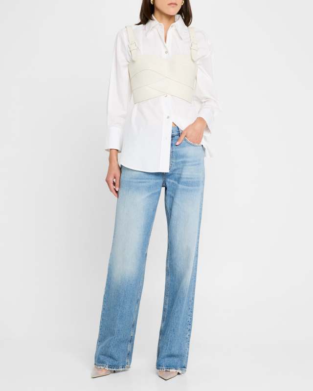 Korea Straight-Leg Jeans